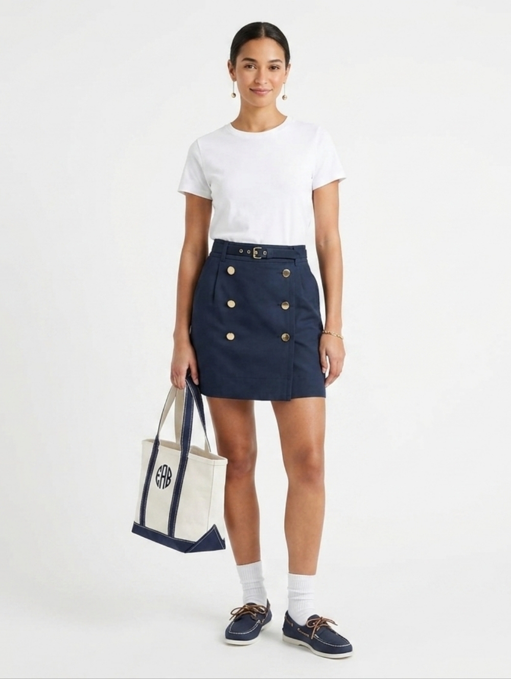 Marc by Marc Jacobs Belted Double-Breasted Trench Mini Skirt